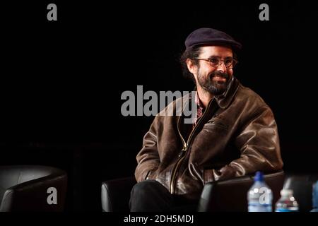 Cédric Herrou beim Festival der Menschheit in La Courneuve neben Paris, organisiert von der französischen Zeitung "L'Humanité". September 15, 2017. Foto von Raphael Lafargue/ABACAPRESS.COM Stockfoto