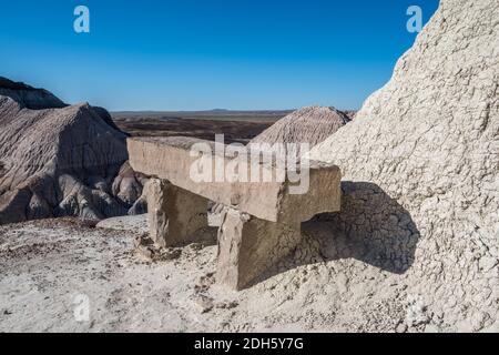 Die Blue Mesa Trail im Petrified Forest National Park, Arizona Stockfoto