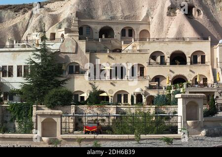 Luxus Höhlen Wohnungen in Urgup, Kappadokien, Türkei Stockfoto