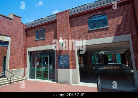 Salem Maritime National Historic Site Besucherzentrum im historischen Salem Armory Gebäude im historischen Stadtzentrum von Salem, Massachusetts, USA. Stockfoto