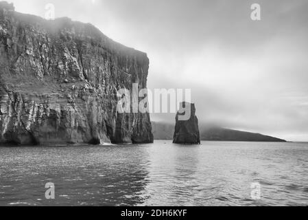 Täuschung Insel in Nebel gehüllt, Süd Shetland Inseln, Antarktis Stockfoto