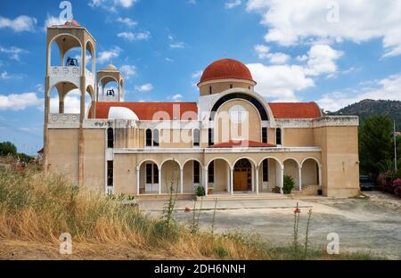 Agios Panteleimonas churchin das Dorf Kakopetria. Nicosia District. Zypern Stockfoto