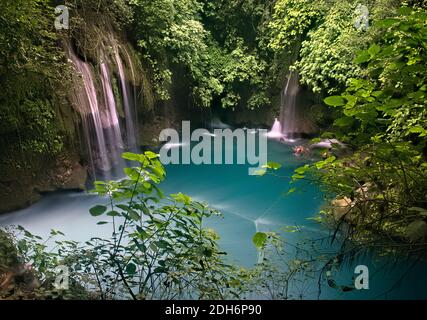 Die schöne Puente de Dios cenote, Tamasopo, San Luis Potosi, Mexiko Stockfoto