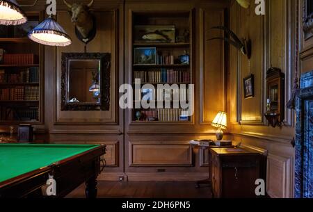 Interieur des antiken Herrenhauses Avebury aus dem 16. Jahrhundert in Avebury England Stockfoto
