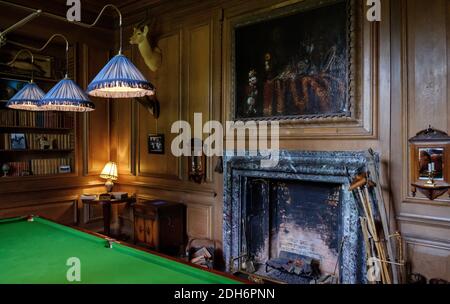 Interieur des antiken Herrenhauses Avebury aus dem 16. Jahrhundert in Avebury England Stockfoto