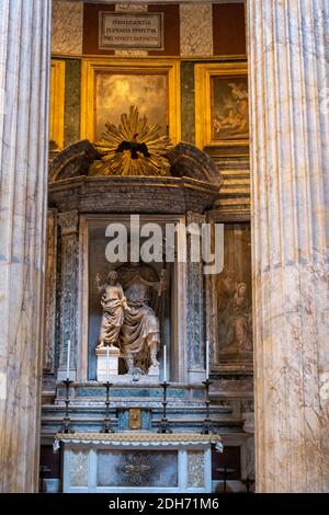 Rom Italien September 2020, Blick auf das Pantheon am Morgen. Rom. Italien Stockfoto