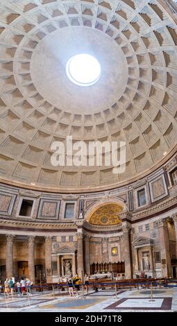 Rom Italien September 2020, Blick auf das Pantheon am Morgen. Rom. Italien Stockfoto