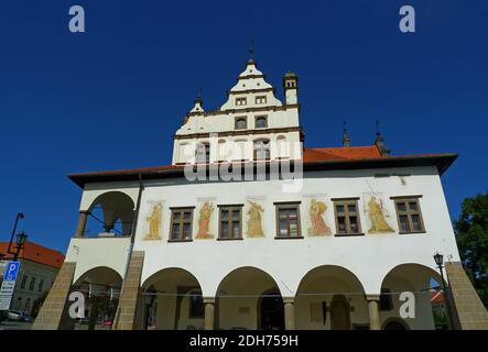 Mittelalterliches Rathaus in Levoca, Slowakei Stockfoto