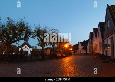 Die Holm, traditionelle Wohnquartiere der Fischer, Stadt Schleswig, Schlei, Ostsee, Schleswig-Holstein, Norddeutschland, Mitteleuropa Stockfoto