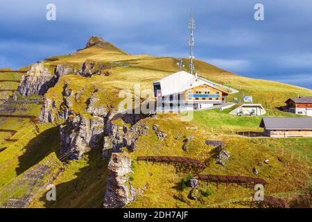 Mannlichen Seilbahnstation, Schweiz Stockfoto