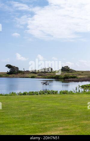 Toller Pool, Tresco Abbey, Tresco Island, Scilly/Scillies Inseln, Cornwall, England, Großbritannien Stockfoto