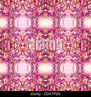 Kaleidoskopische abstrakte Tribal nahtlose Muster. Moderne, elegante Textur. Wiederkehrende geometrische Fliesen. Stoff drucken. Geschenkpapier. Abstrakte cont Stockfoto