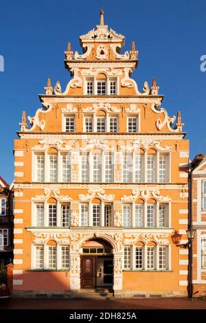 Historisches Kaufmannshaus Buergermeister-Hintze-Haus, Deutschland, Niedersachsen, Stade Stockfoto