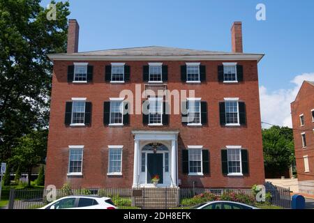 Robert Brookhouse House im Bundesstil in der 180 Derby Street im historischen Stadtzentrum von Salem, Massachusetts, USA. Stockfoto