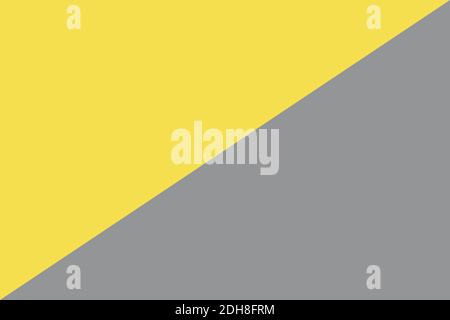 Trendige Farbe 2021 Grau und Gelb Papier Hintergrund Stock Vektor