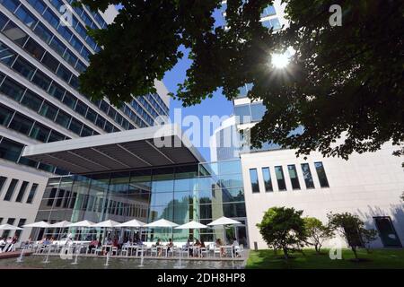 Ernst & Young Gebäude in Eschborn, Hessen, Deutschland, Europa Stockfoto