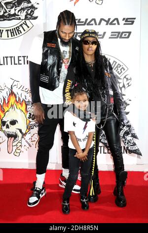Miami, FL, USA. Dezember 2020. Iman Shumpert und Teyana Taylor bei Teyana Taylors Dirty 30, die am 9. Dezember 2020 mit 1111 in Miami, Florida ihren 30. Geburtstag feiern. Quelle: Walik Goshorn/Media Punch/Alamy Live News Stockfoto