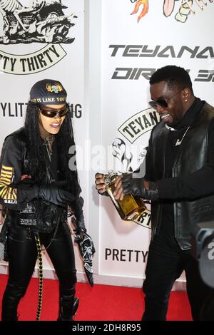 Miami, FL, USA. Dezember 2020. Teyana Taylor und Sean Combs bei Teyana Taylors Dirty 30, die am 9. Dezember 2020 mit 1111 in Miami, Florida, ihren 30. Geburtstag feiern. Quelle: Walik Goshorn/Media Punch/Alamy Live News Stockfoto