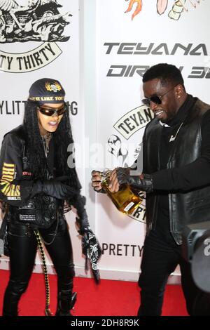 Miami, FL, USA. Dezember 2020. Teyana Taylor und Sean Combs bei Teyana Taylors Dirty 30, die am 9. Dezember 2020 mit 1111 in Miami, Florida, ihren 30. Geburtstag feiern. Quelle: Walik Goshorn/Media Punch/Alamy Live News Stockfoto