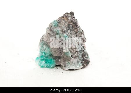 Chalcedon mit Hemimorphite crystal mineral Probe, seltene Erden Stockfoto