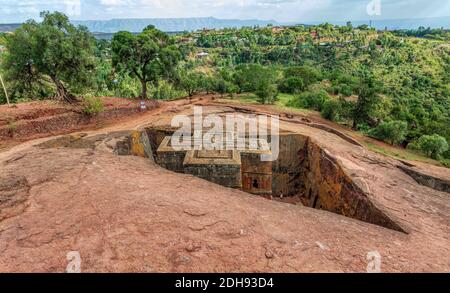 Kirche von Saint George, Lalibela Äthiopien Stockfoto