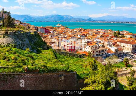 Nafplio, Griechenland Luftaufnahme Stockfoto