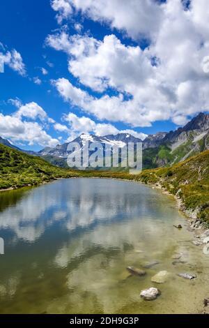 See des Nagels, Lac du Clou, in Pralognan, französische alpen Stockfoto