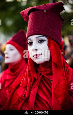 London, Vereinigtes Königreich - 25. April 2019: Extinction Rebellion’s International Rebellion Demonstration in London Stockfoto