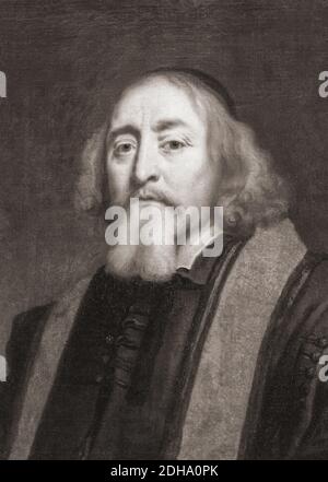 John Amos Comenius, 1592-1670. Tschechischer Philosoph, Pädagoge und Theologe. Genannt der Vater der modernen Bildung. Nach einer Arbeit von Jurgen Ovens. Stockfoto