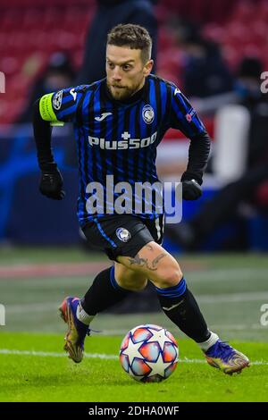 AMSTERDAM, NIEDERLANDE - 9. DEZEMBER: Alejandro Gomez von Atalanta BC während des UEFA Champions League-Spiels zwischen Ajax und Atalanta Bergamo in Johan Stockfoto