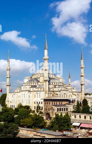 Istanbul, Provinz Istanbul, Türkei. Die Sultan Ahmet oder Sultanahmet Moschee, auch bekannt als die Blaue Moschee. Die Moschee ist Teil der historischen Bereiche Stockfoto