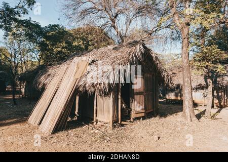 Afrika malagasische Hütten nördlich von Madagaskar Stockfoto