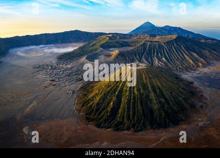 sonnenaufgang am Vulkan Bromo Nationalpark indonesien am Insel java Stockfoto
