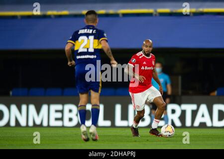 9. Dezember 2020; La Bombonera Stadion, Buenos Aires, Argentinien; Libertadores Cup, Boca Juniors versus Internacional; Patrick von Internacional Stockfoto