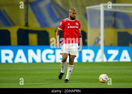 9. Dezember 2020; La Bombonera Stadion, Buenos Aires, Argentinien; Libertadores Cup, Boca Juniors versus Internacional; Rodrigo Moledo von Internacional Stockfoto