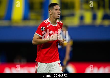 9. Dezember 2020; La Bombonera Stadion, Buenos Aires, Argentinien; Libertadores Cup, Boca Juniors versus Internacional; Bruno Praxedes von Internacional Stockfoto