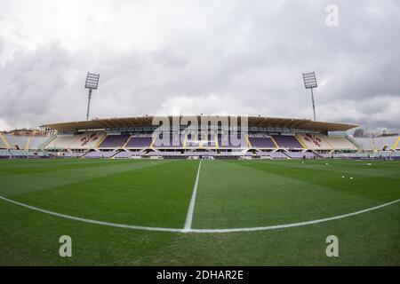 Florenz, Italien. Dezember 2020. Florenz, Italien, Artemio Franchi Stadion, 10. Dezember 2020, Artemio Franchi Stadion während Fiorentina Femminile vs Slavia Praga - UEFA Champions League Frauen Fußballspiel Kredit: Lisa Guglielmi/LPS/ZUMA Wire/Alamy Live News Stockfoto