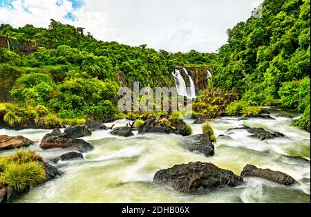 Iguazu Falls, der größte Wasserfall der Welt, Südamerika Stockfoto