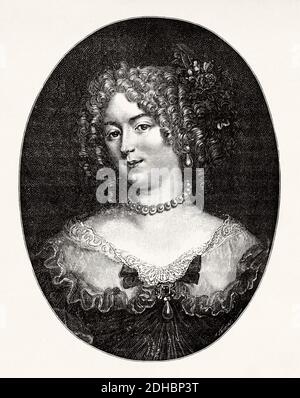 Porträt von Madame de Sévigné. Marie de Rabutin-Chantal (1626-1696) bekannt als Marquis. Französischer Schriftsteller. Frankreich. Les Français Illustres von Gustave Demoulin 1897 Stockfoto