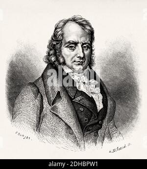 Louis Lazare Hoche (1768-1797) französischer General der revolutionären Armee. Frankreich. Alte XIX Jahrhundert Gravur Illustration. Les Français Illustres von Gustave Demoulin 1897 Stockfoto