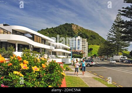 Marine Parade, Mount Maunganui, Tauranga, Bay of Plenty, North Island, Neuseeland Stockfoto