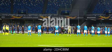 Neapel, Kampanien, Italien. Dezember 2020. Während des Champions League Fußballspiel SSC Napoli gegen FC Real Sociedad am 10. Dezember 2020 im San Paolo Stadion in Neapel.im Bild: Kredit: Fabio Sasso/ZUMA Wire/Alamy Live News Stockfoto