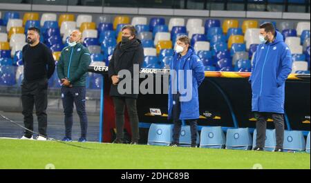 Neapel, Kampanien, Italien. Dezember 2020. Während des Champions League Fußballspiel SSC Napoli gegen FC Real Sociedad am 10. Dezember 2020 im San Paolo Stadion in Neapel.im Bild: Kredit: Fabio Sasso/ZUMA Wire/Alamy Live News Stockfoto