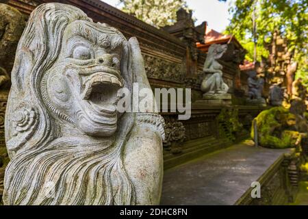 Tempel im Affenwald - Insel Bali Indonesien Stockfoto