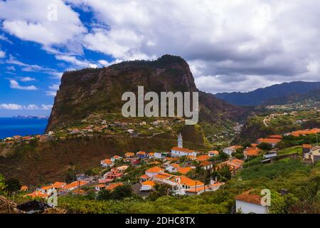 Stadt Faial - Madeira Portugal Stockfoto