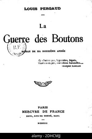 La Guerre des boutons titer. Stockfoto