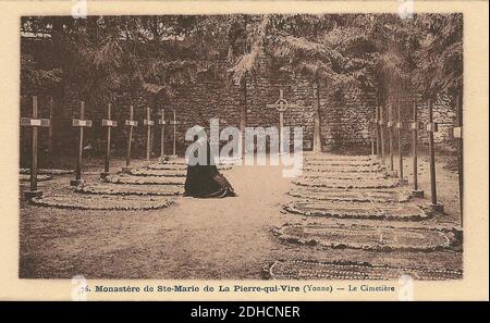 La Pierre-qui-Vire-FR-89-Le Monastère-17. Stockfoto