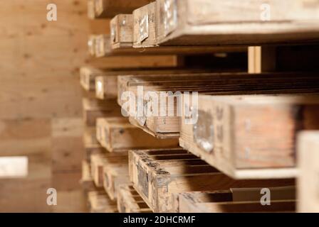 Bergbau Kernproben aus test Bohrgeräte Stockfoto