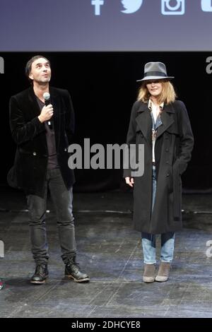 Die französische Sängerin und Schauspielerin Vanessa Paradis und ihr Freund Samuel Benchetrit besuchen am 4. Oktober 2017 das 32. Französischsprachige Filmfestival in Namur, Belgien. Foto von ABACAPRESS.COM Stockfoto