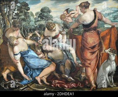 La Mort d'Adonis - Lambert Sustris - Q18573194. Stockfoto